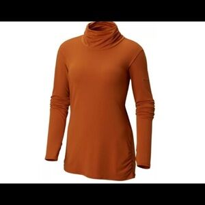 Columbia Take it Easy Long Sleeve Shirt for Ladies Copper Color Size Medium